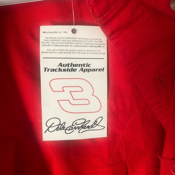 VTG NASCAR Chase Authentics Dale Earnhardt Red button front shirt NWT 1996 - Picture 6 of 7